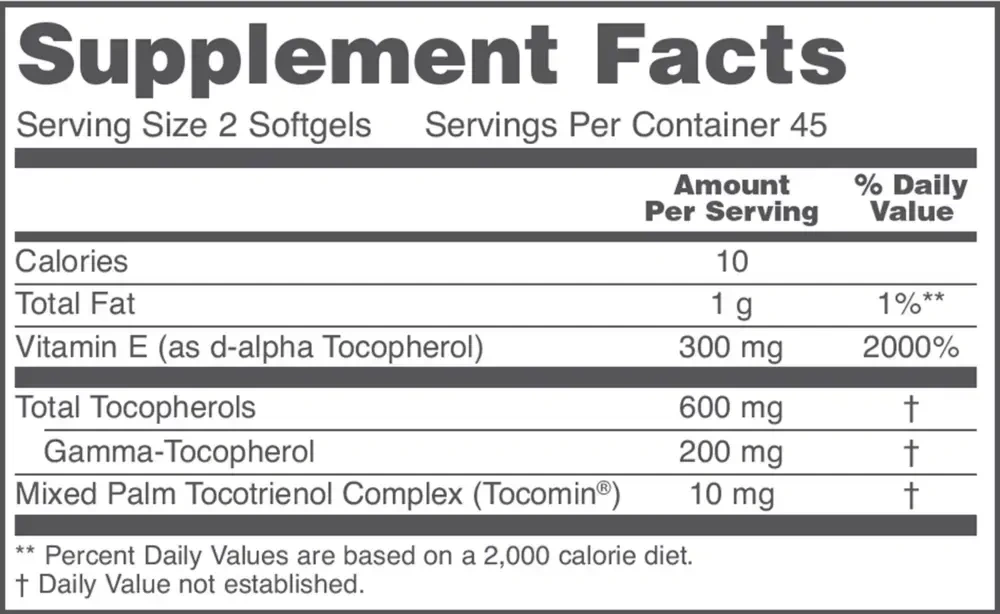 Product image for Gamma E Toco Complex.