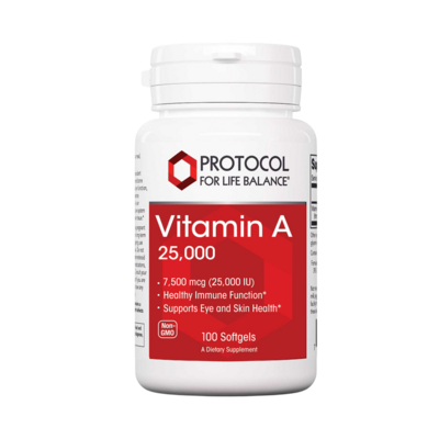 Vitamin A 25,000 IU 100 Softgel Capsules