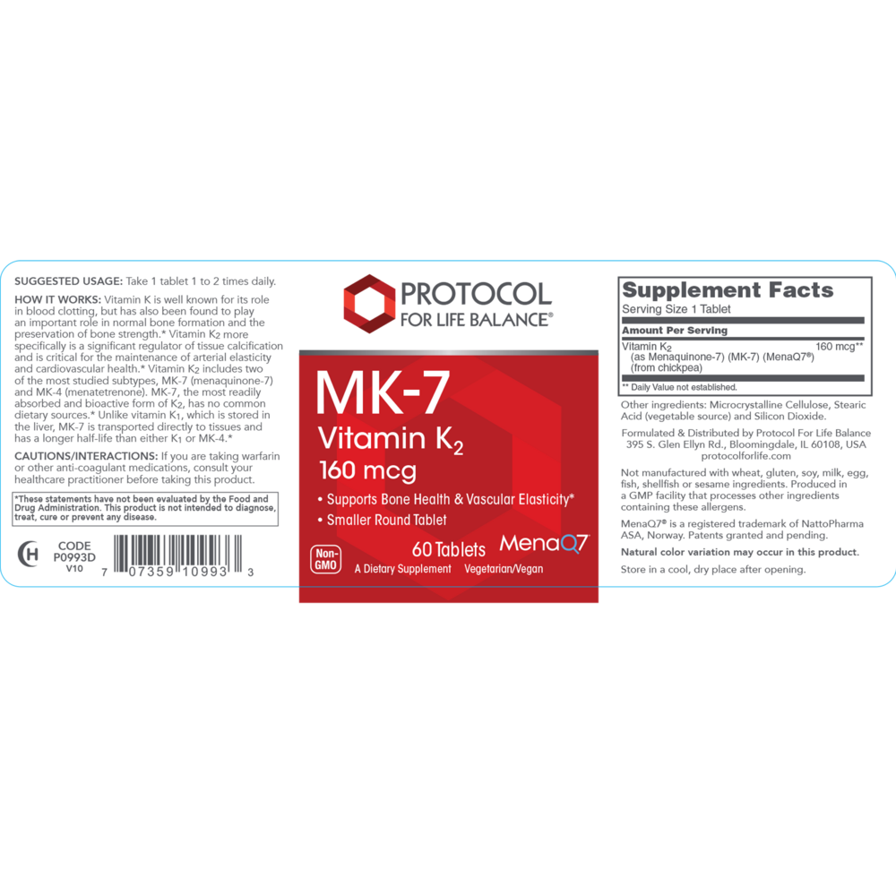 Product image for MK-7 160mcg.