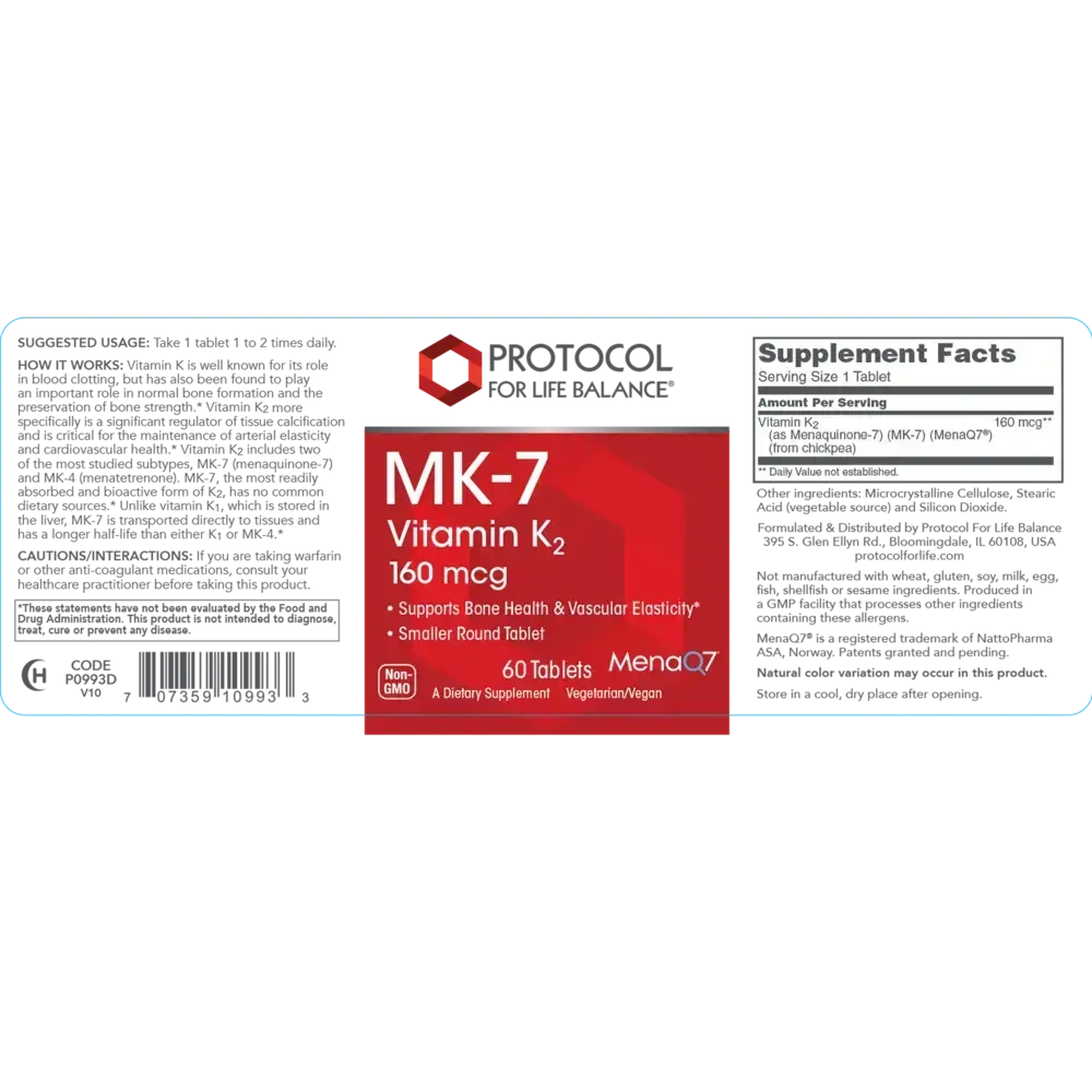 Product image for MK-7 160mcg.