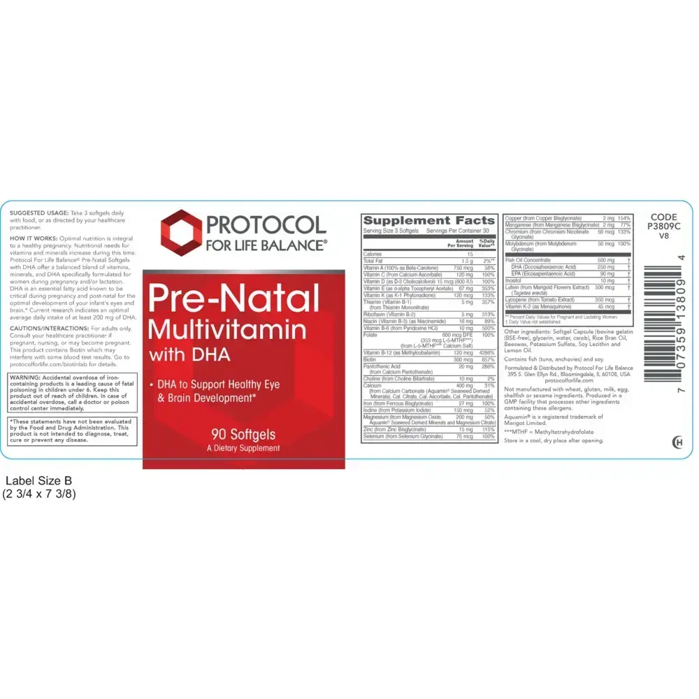 Product image for Pre-Natal Multi w/DHA.