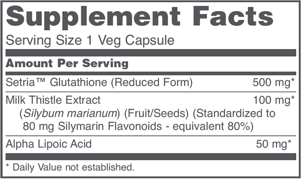Product image for Glutathione 500mg.