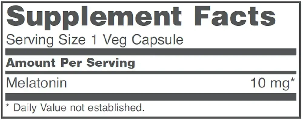 Product image for Melatonin 10mg Extra Strength.