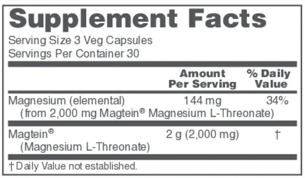 Product image for Magtein® (formerly ProtoSorb™ Magnesium).