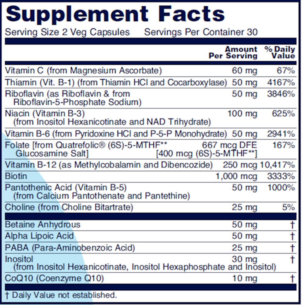 Product image for B Complex Neuro Factors.