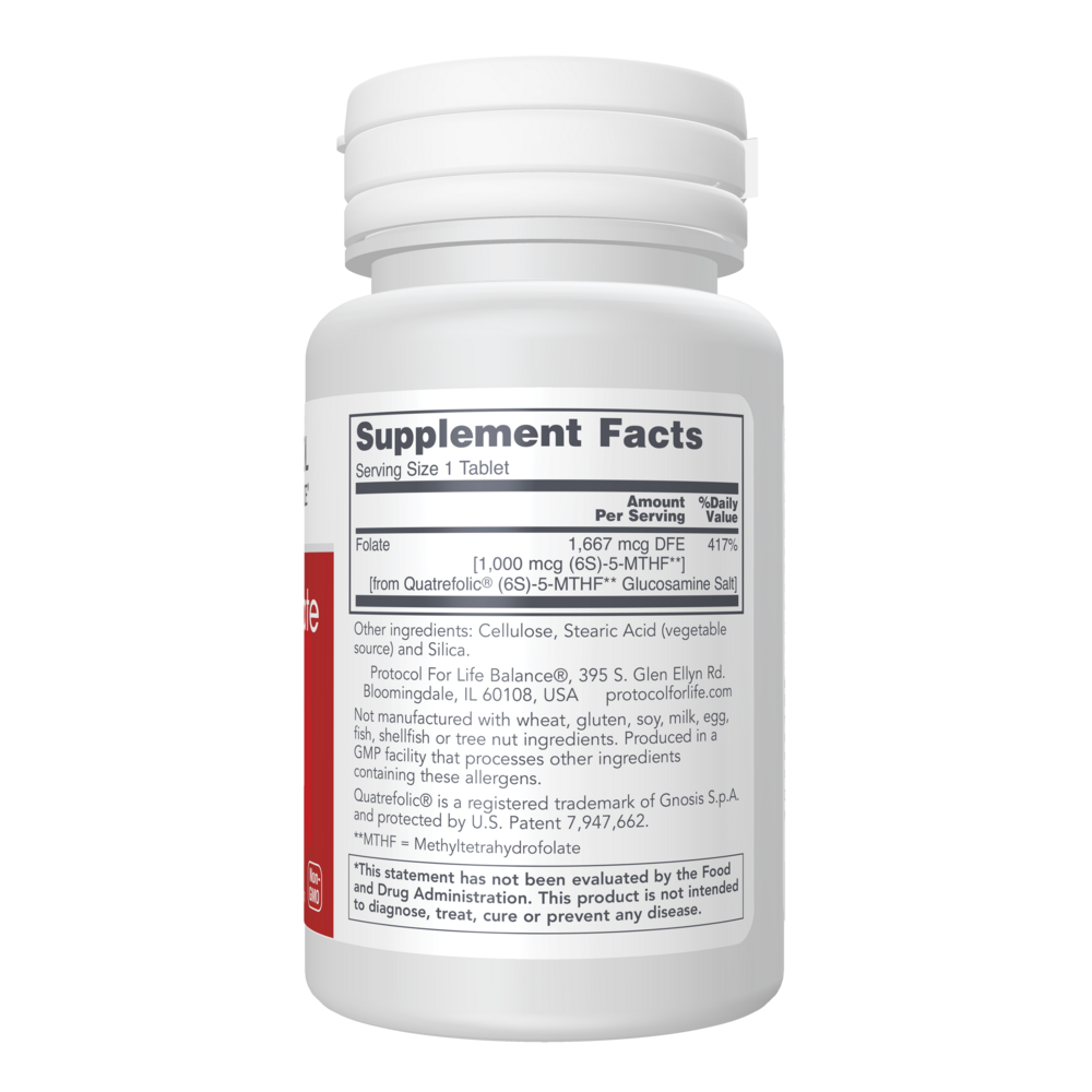 Product image for 5-Methyl Folate 1,000mcg.