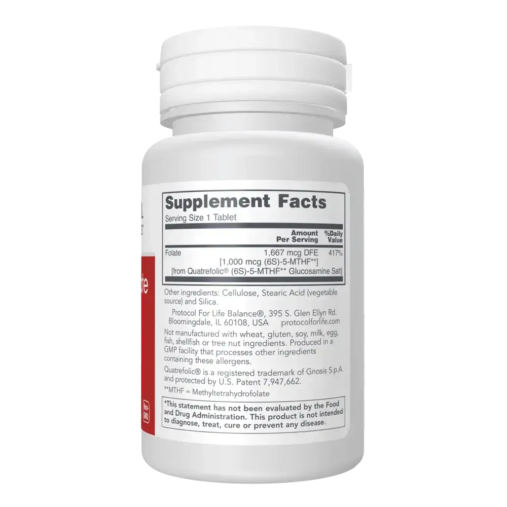 Product image for 5-Methyl Folate 1,000mcg.