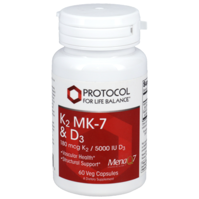 K2 MK-7 and D3 60 capsules