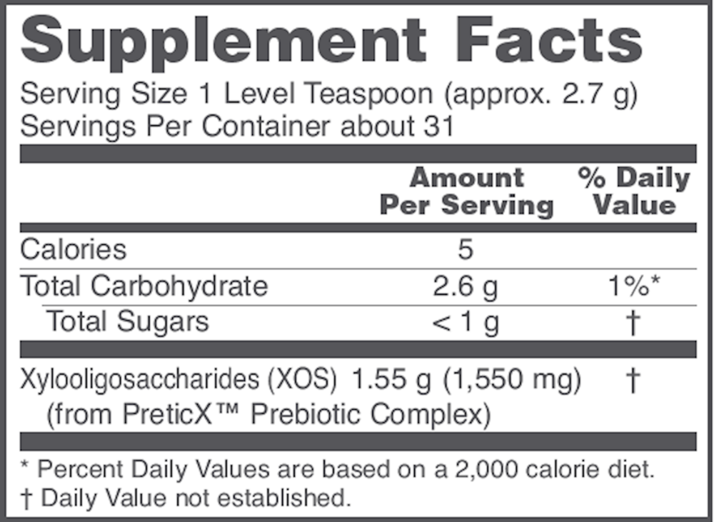 Product image for Prebiotic Powder XOS.