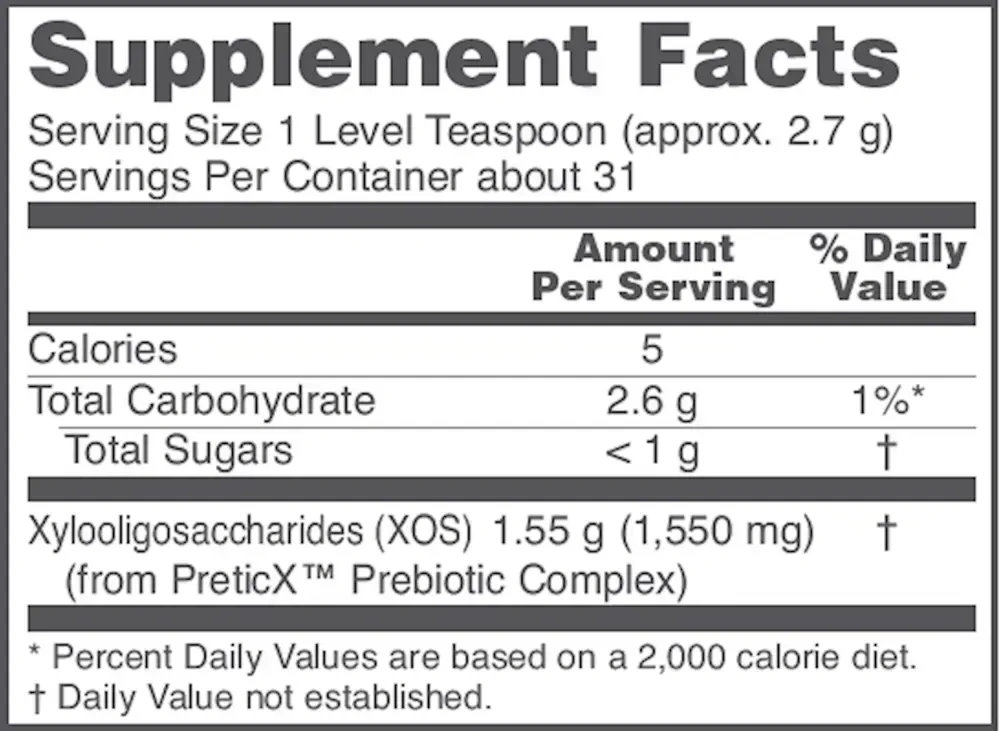 Product image for Prebiotic Powder XOS.