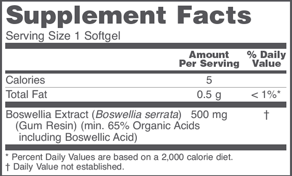 Product image for Boswellia Extract 500mg.