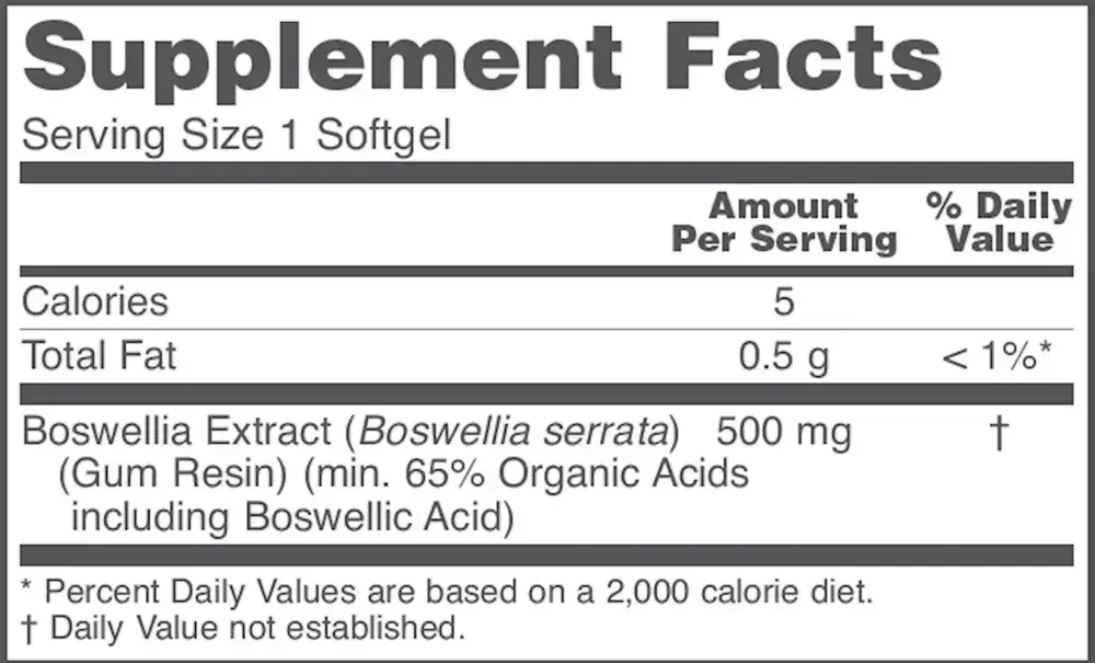 Product image for Boswellia Extract 500mg.