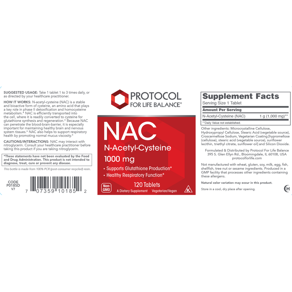 Product image for NAC 1000mg.