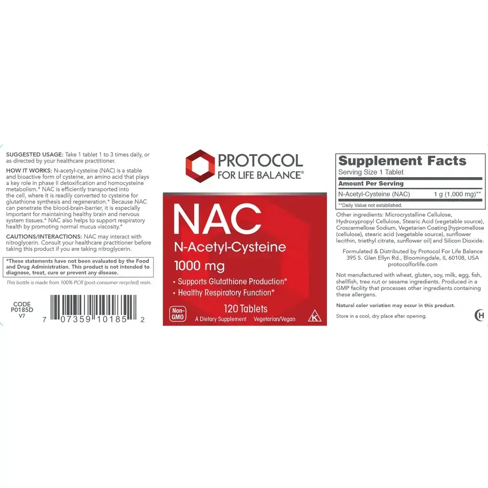 Product image for NAC 1000mg.
