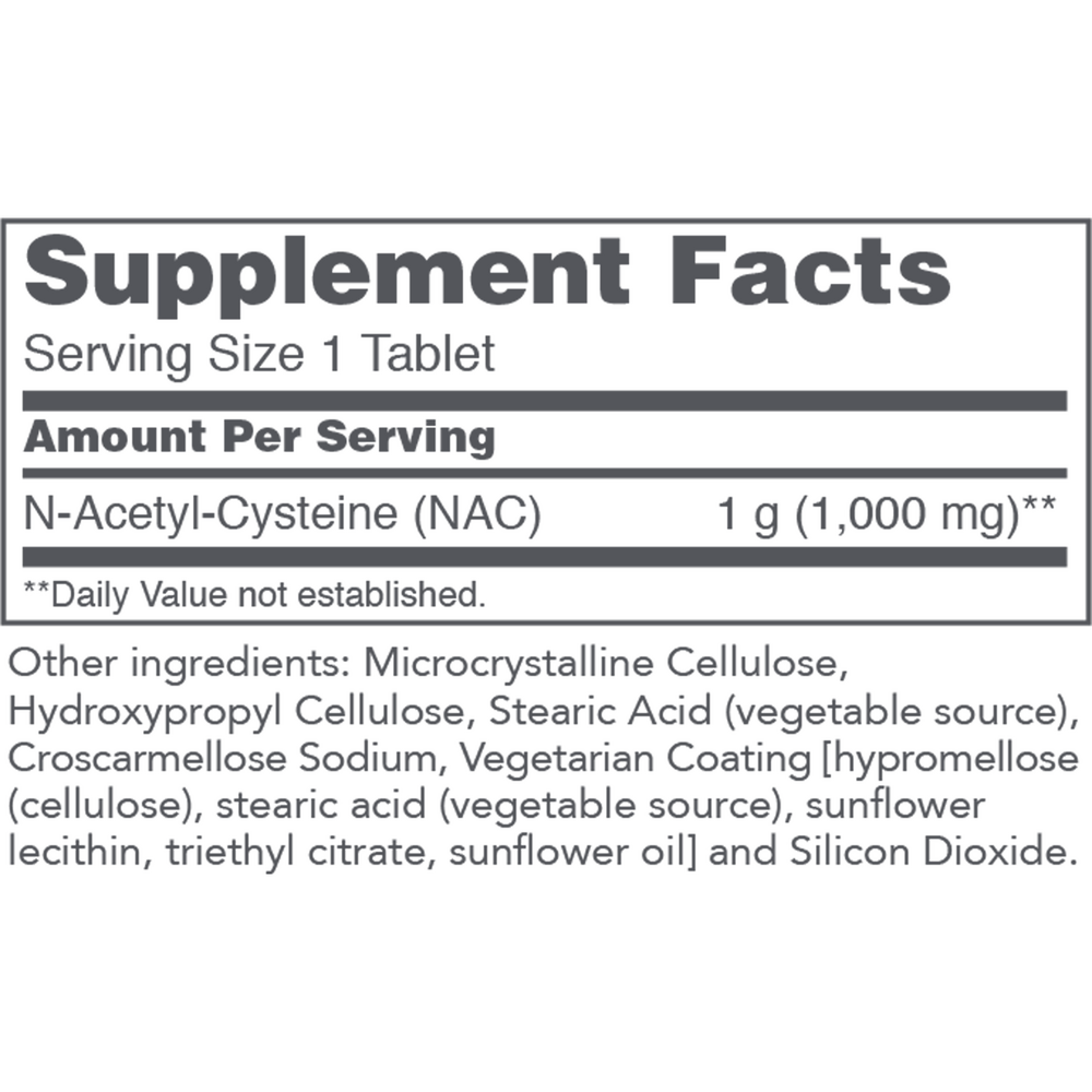 Product image for NAC 1000mg.