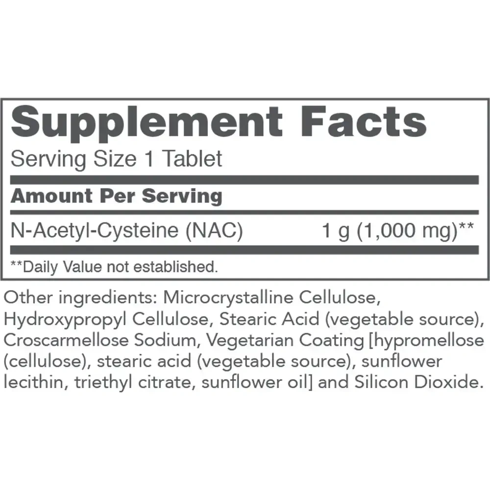 Product image for NAC 1000mg.