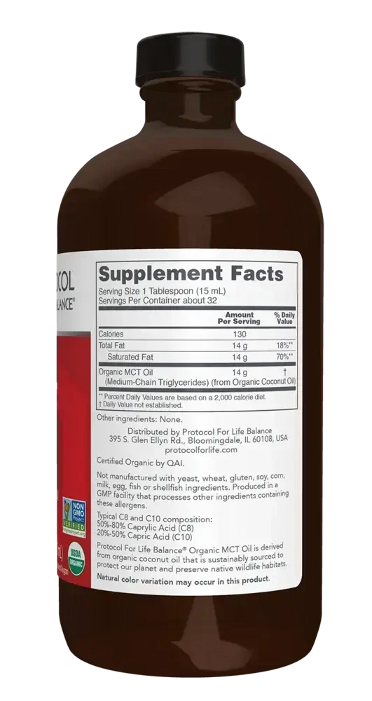 Product image for Organic MCT Oil.
