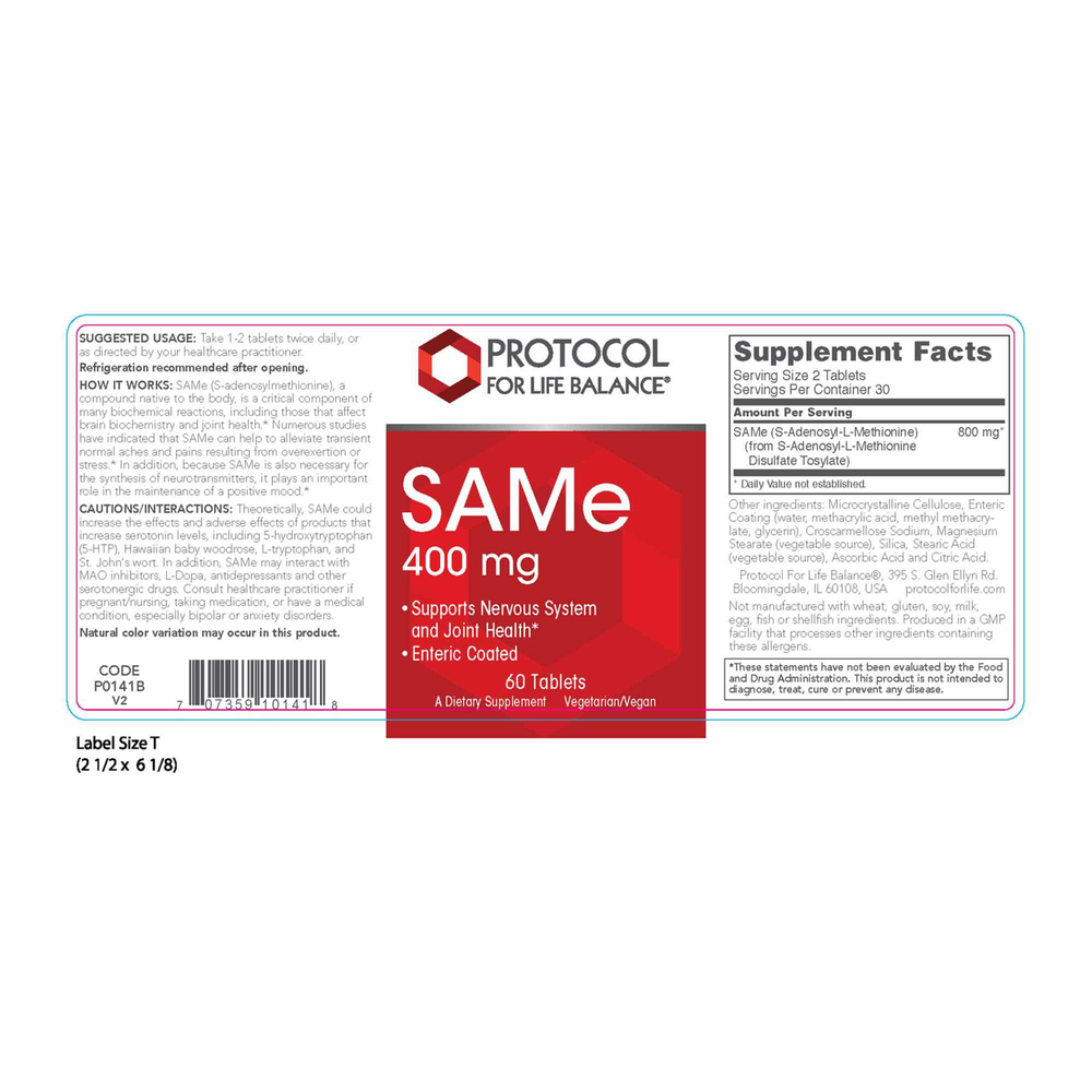 Product image for SAMe 400mg.
