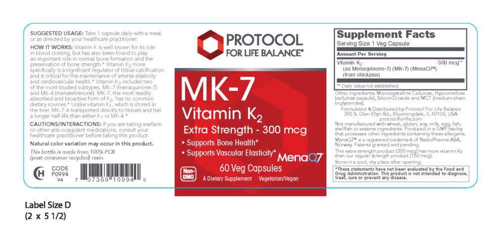 Product image for Vitamin K2 (MK-7) 300 mcg.