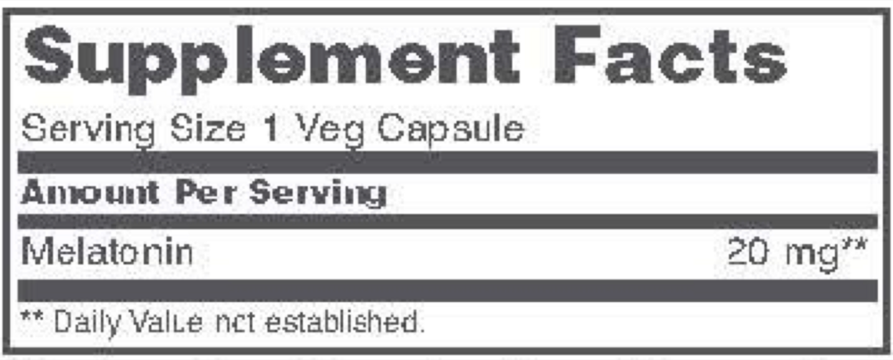 Product image for Melatonin Maximum Strength 20 mg.