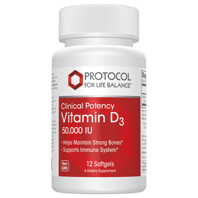 Vitamin D3 50,000 IU 12 Softgels