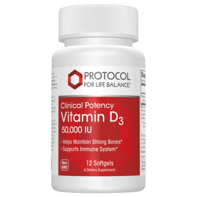 Vitamin D3 50,000 IU 12 Softgels