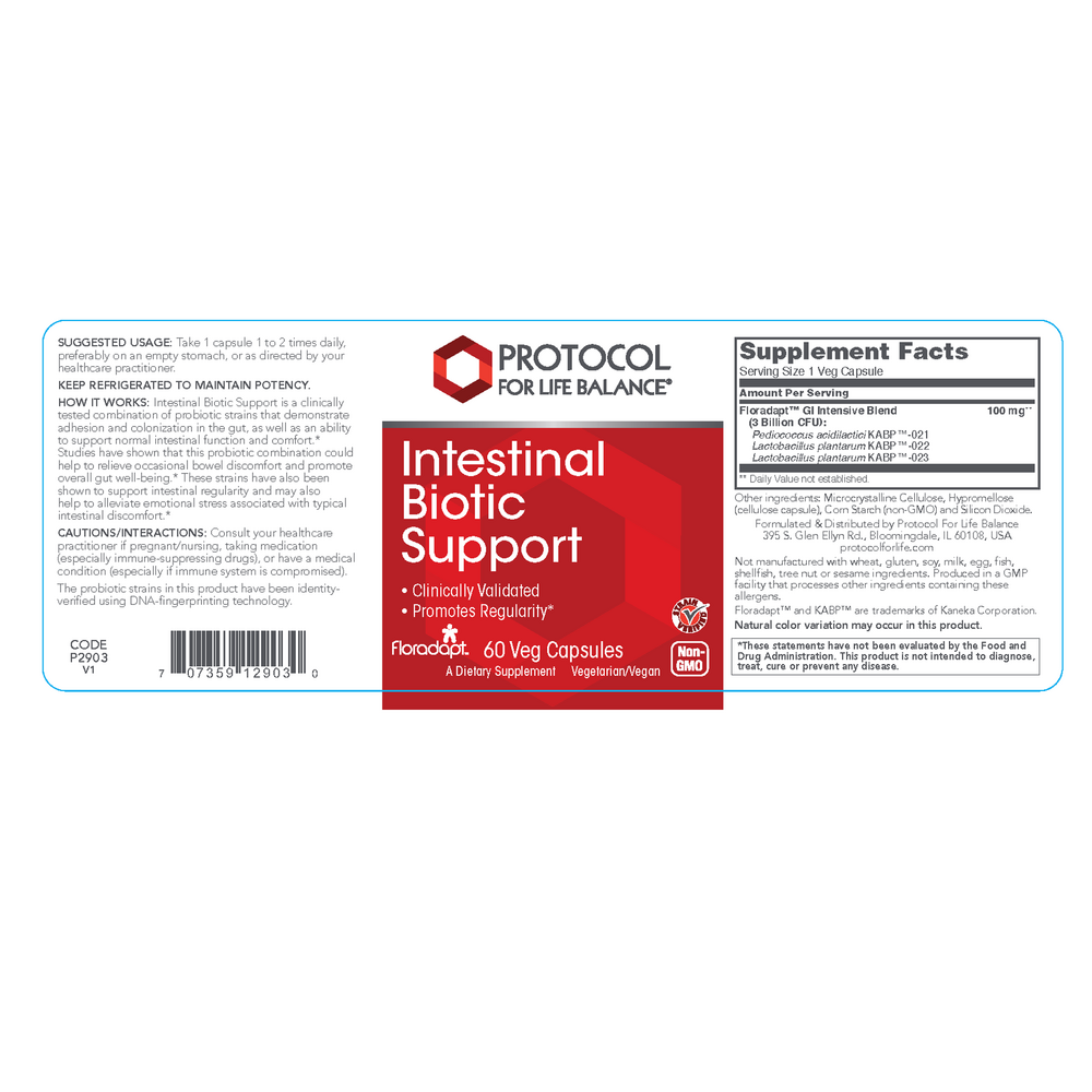 Product image for Intestinal Biotic Support 3 Billion CFU.