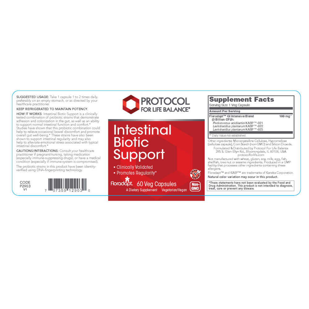 Product image for Intestinal Biotic Support 3 Billion CFU.