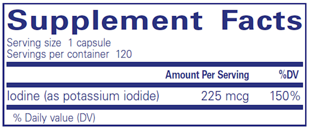 Product image for Iodine (Potassium Iodide).