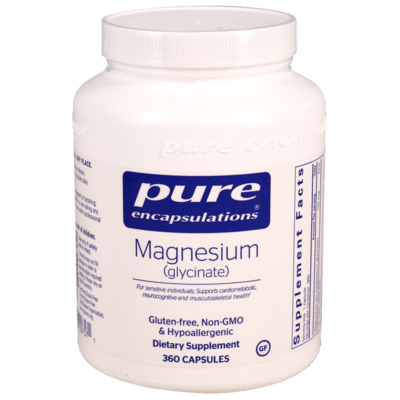 Magnesium Glycinate, 120 mg 360 capsules