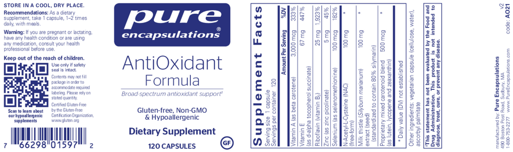 Product image for Antioxidant Formula.