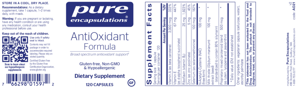 Product image for Antioxidant Formula.