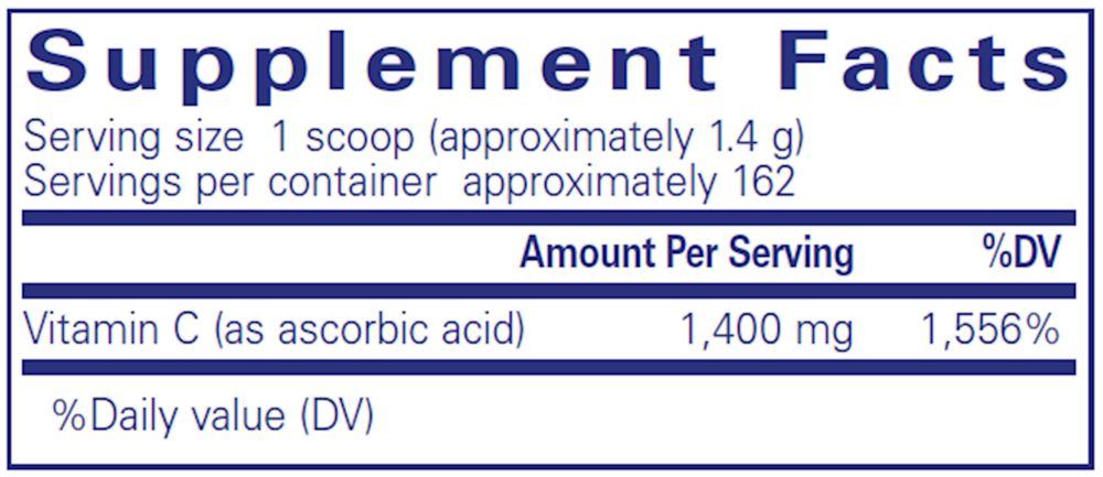 Product image for Ascorbic Acid powder.