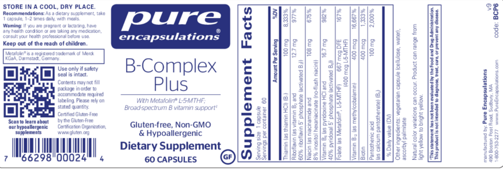 Product image for B-Complex Plus.