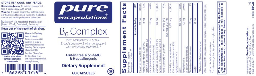 Product image for B6 Complex.