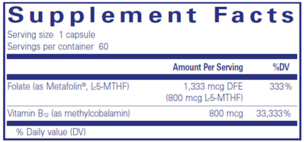 Product image for B12 Folate.
