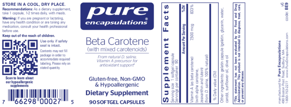 Product image for Beta Carotene.