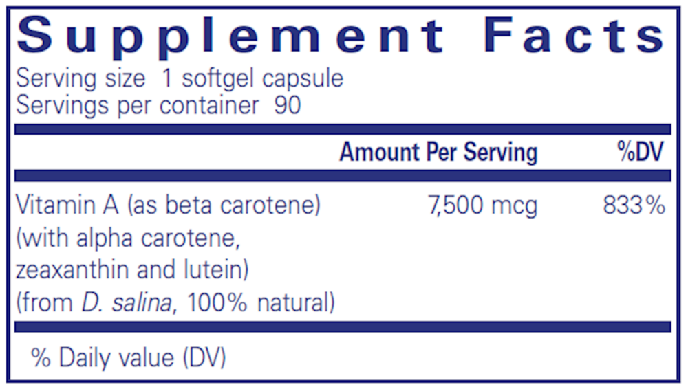 Product image for Beta Carotene.