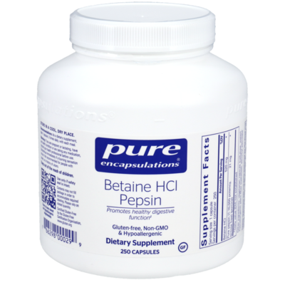 Betaine Hcl Pepsin 250 capsules