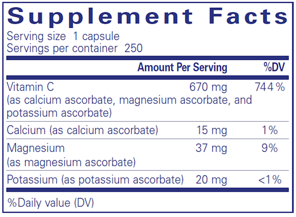 Product image for Buffered Ascorbic Acid.