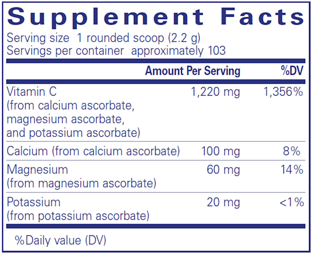 Product image for Buffered Ascorbic Acid powder.