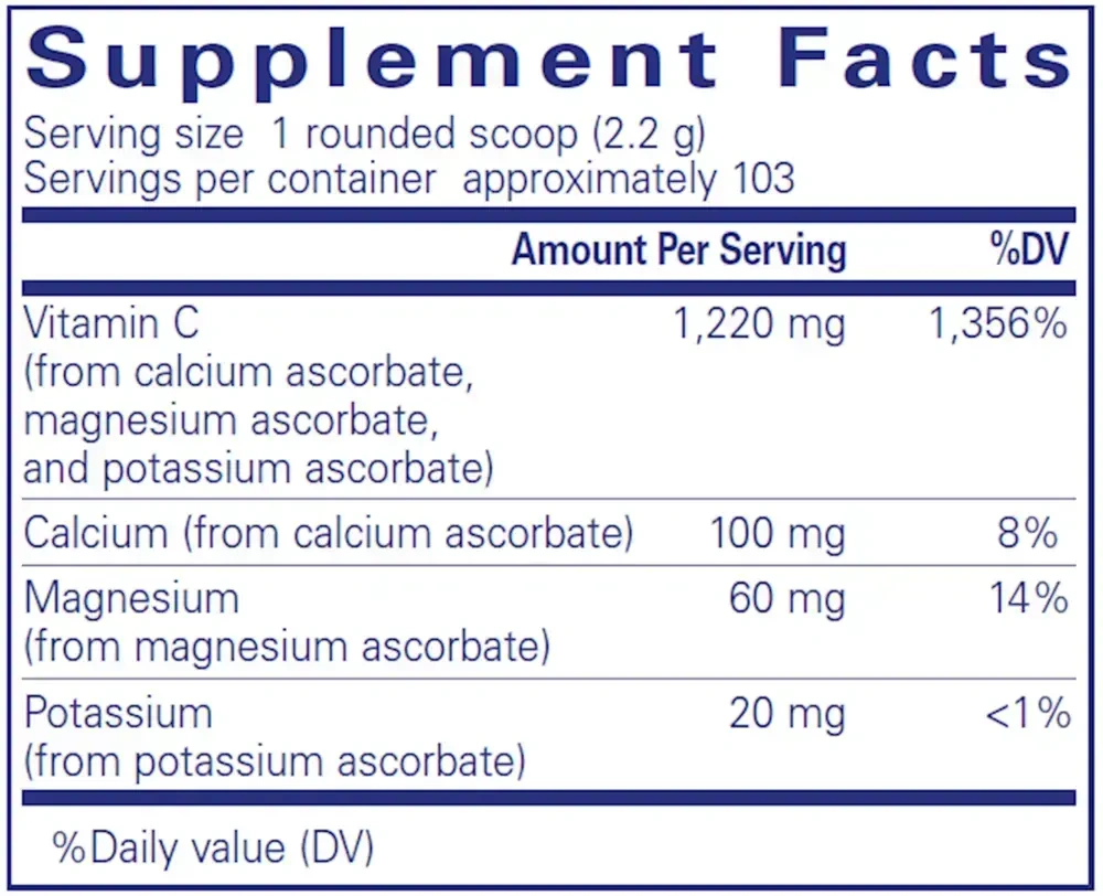Product image for Buffered Ascorbic Acid powder.