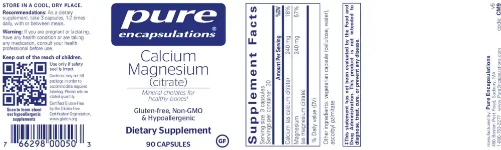 Product image for Calcium Magnesium (Citrate).