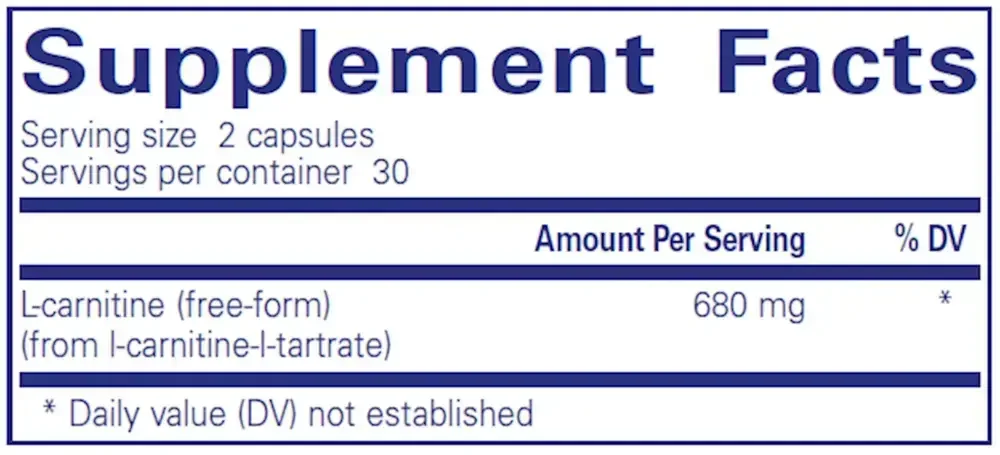 Product image for L-Carnitine, 680 mg.