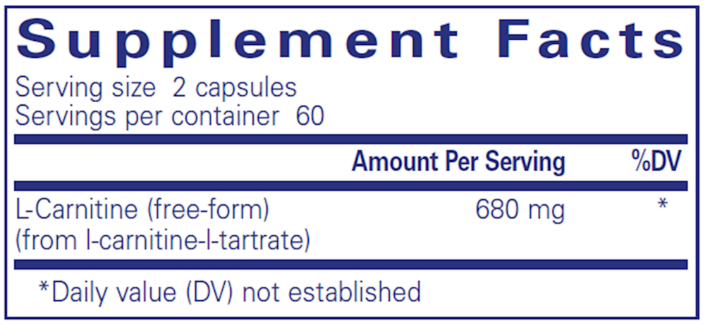 Product image for L-Carnitine, 680 mg.