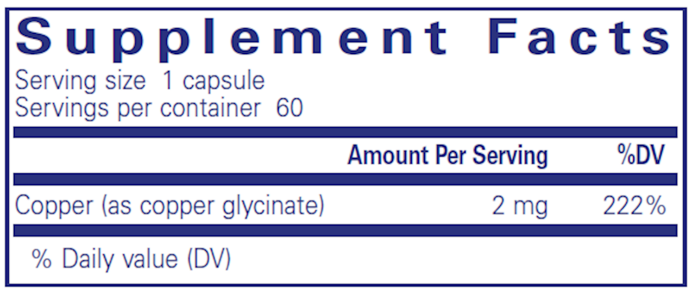 Product image for Copper (Glycinate).
