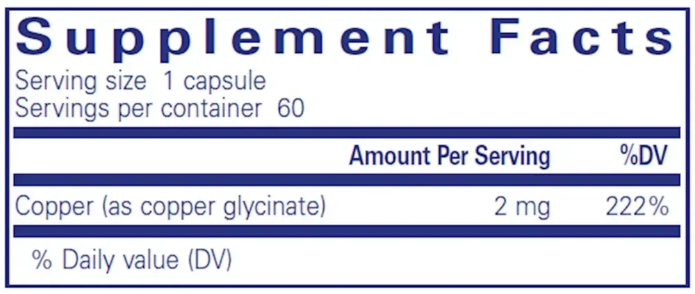 Product image for Copper (Glycinate).