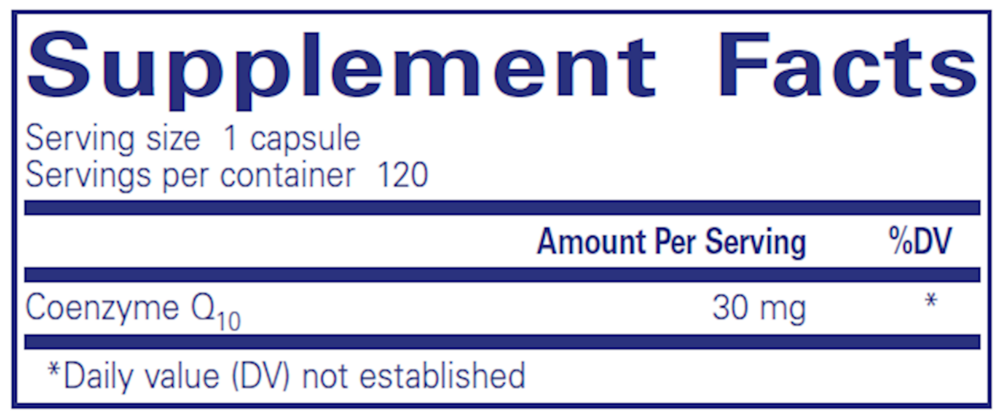 Product image for CoQ10 30mg.