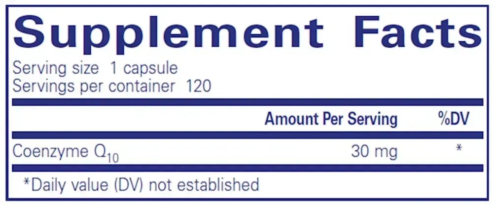 Product image for CoQ10 30mg.