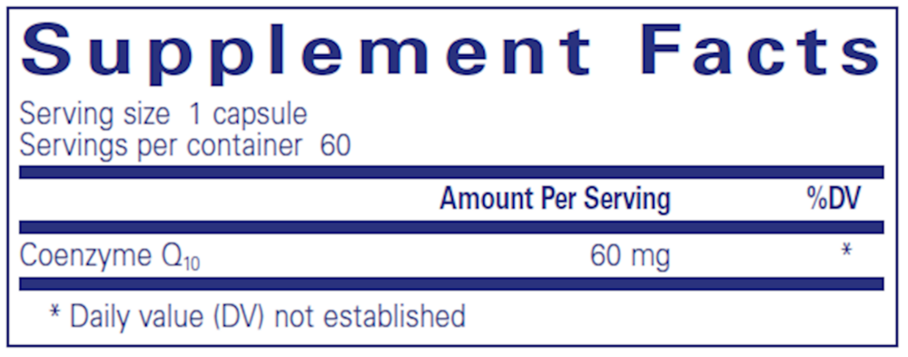 Product image for CoQ10 60mg.